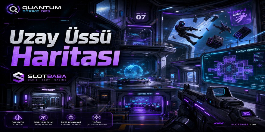 Quantum Strike Ops uzay üssü harita iç görüntüsü