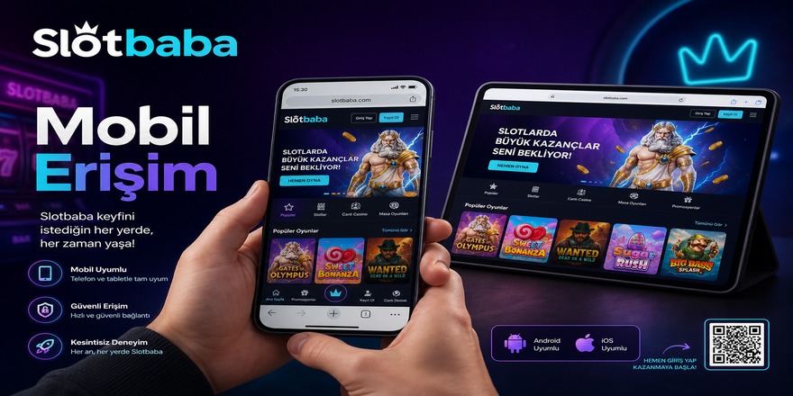 Slotbaba mobil cihaz üzerinde kullanım görseli