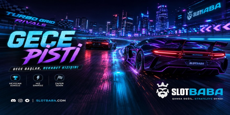 Turbo Grid Rivals dijital gece pisti yarış görseli